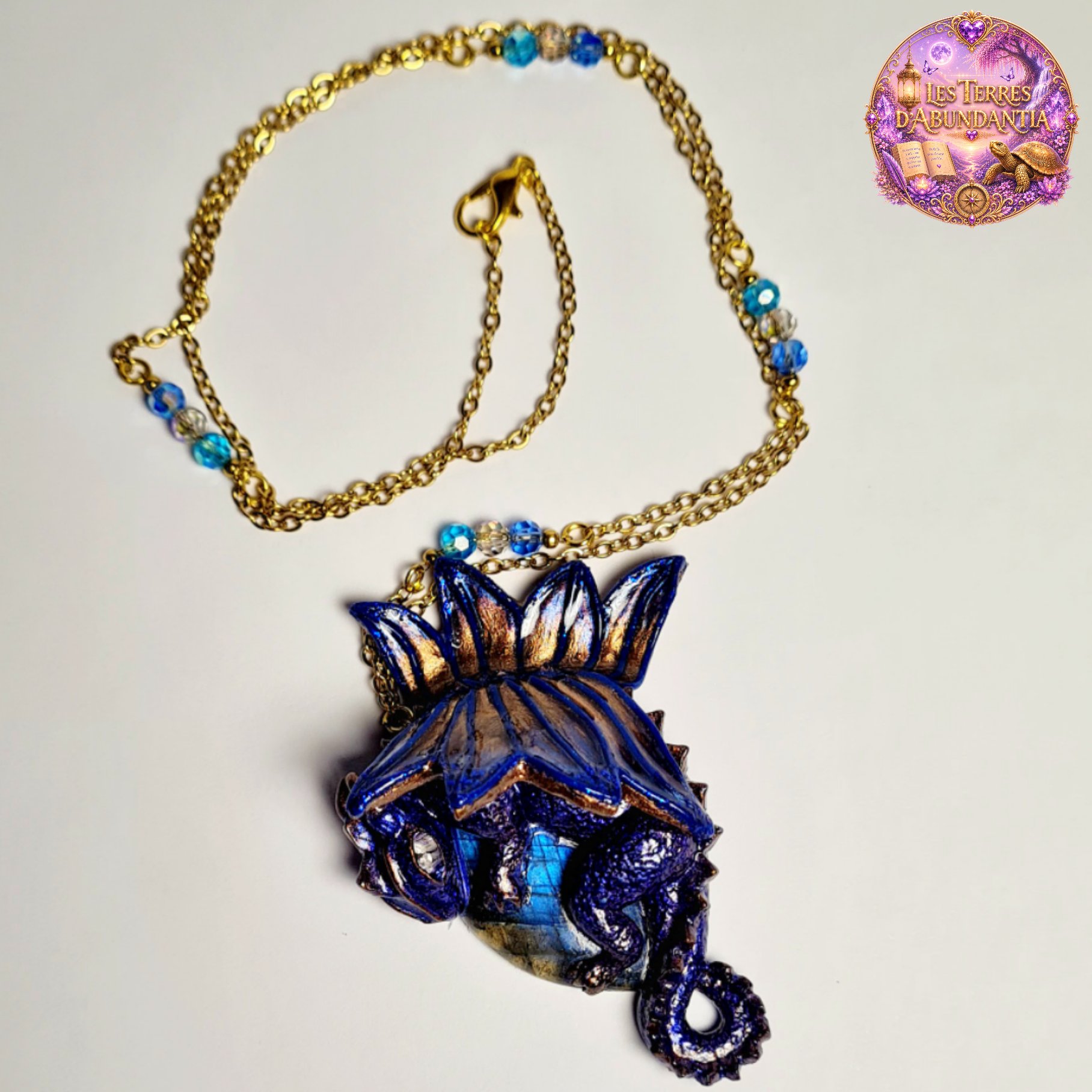 Pendentif dragon – Labradorite – Image 7