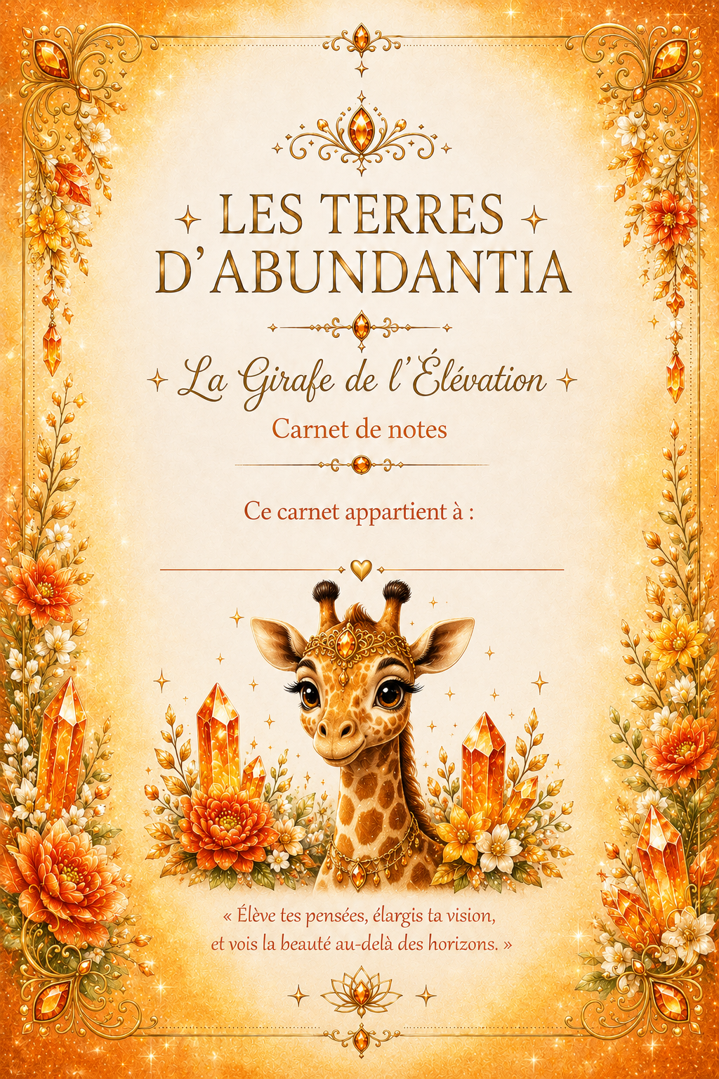 La Girafe de l’Élévation – Carnet de notes – Image 2
