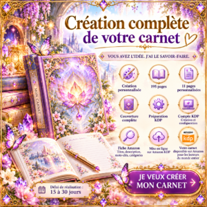 Création complète de votre carnet personnalisé